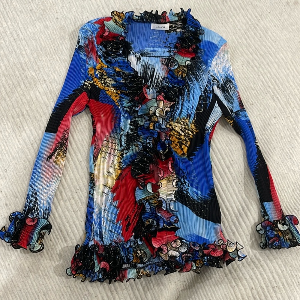 Vintage Ruffled Blouse